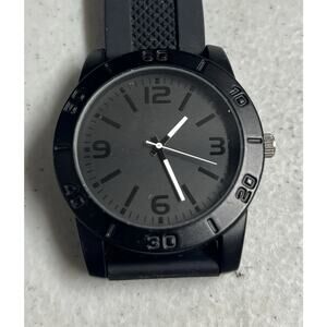 FMD Men’s Black Sport Watch – Japan Movement – Silicone Strap – Quartz